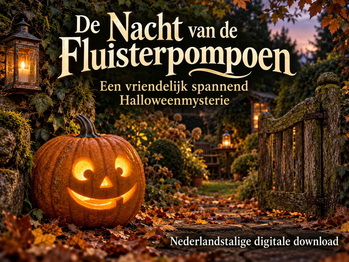 De Nacht van de Fluisterpompoen. Een vriendelijk spannend Halloweenmysterie. Nederlandstalige digitale download