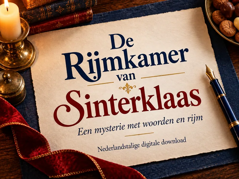 De Rijmkamer van Sinterklaas. Een mysterie met woorden en rijm. Nederlandstalige digitale download