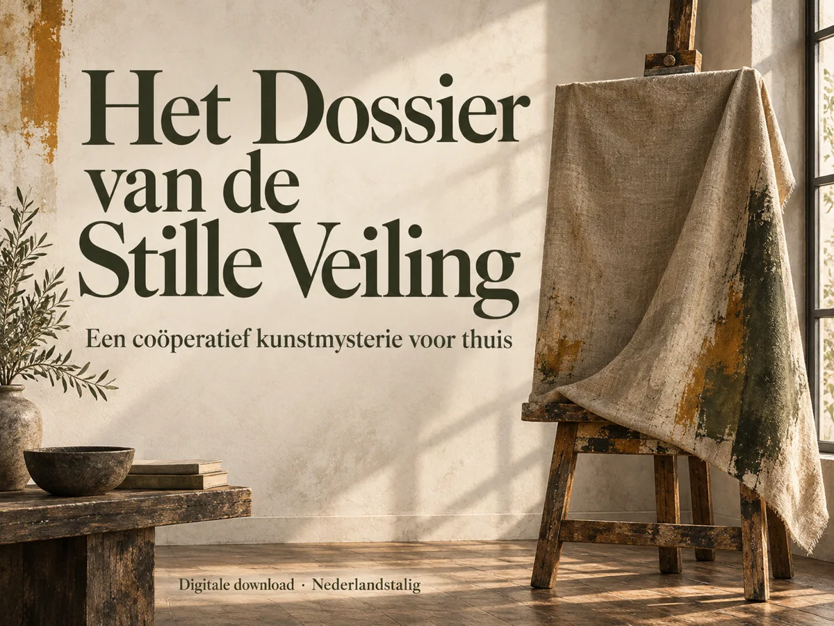 Hoofdbeeld van Het Dossier van de Stille Veiling, een Nederlandstalige digitale download.