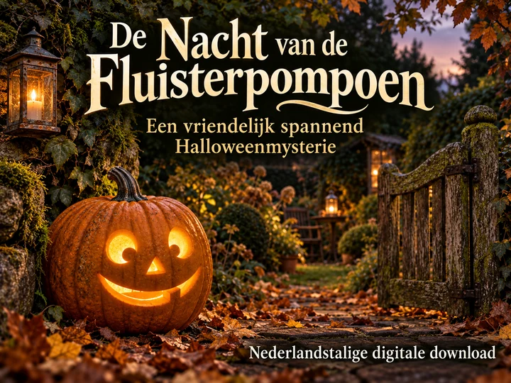 De Nacht van de Fluisterpompoen. Een vriendelijk spannend Halloweenmysterie. Nederlandstalige digitale download